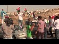 Palestinians block Apartheid Road 443 - Oct. 16, 2012 View Video