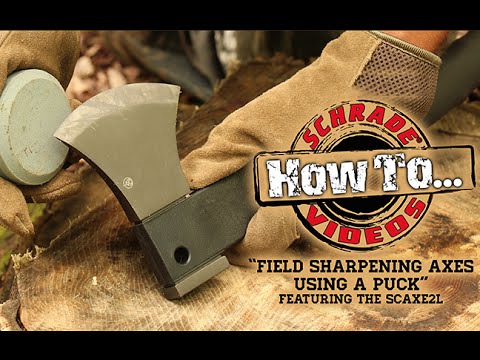 how to properly sharpen an axe