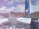 Hobie cat lesson Orient BAy St MArtin Wind adventures Hobie cat lesson Orient BAy St MArtin Wind adventures