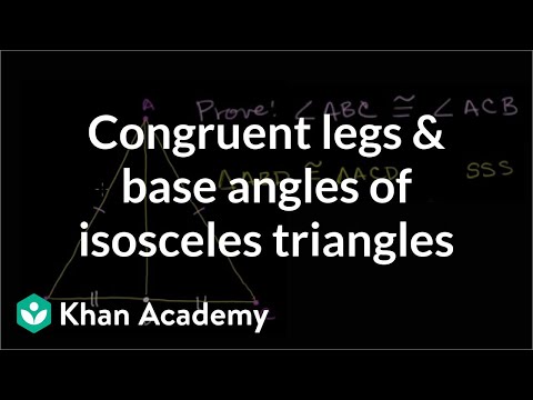 how to prove that a triangle is isosceles