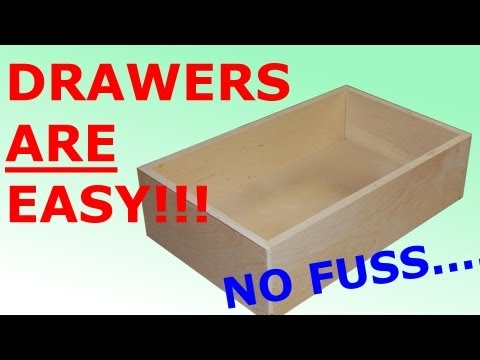 drawers - http://woodworkingtrip.blogspot.com/ Learn how to make simple drawers in your shop. No special tools or joinery required. I use a table saw and a router tabl...