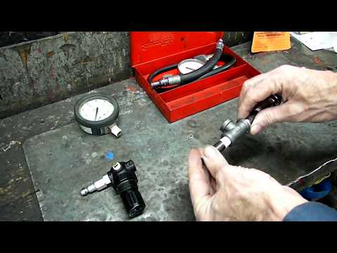 how to use a cylinder leak tester