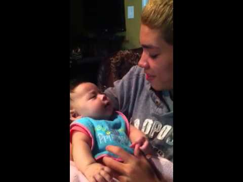 Lil niece talking to her uncle