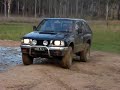 Isuzu MU mud puddle almost bogged Isuzu MU mud puddle almost bogged