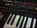 Two great Roland synths together.  The midi note data is also being converted to a control voltage which modulates the Juno-60's filter.  The hold button on the Juno sustains a drone chord.