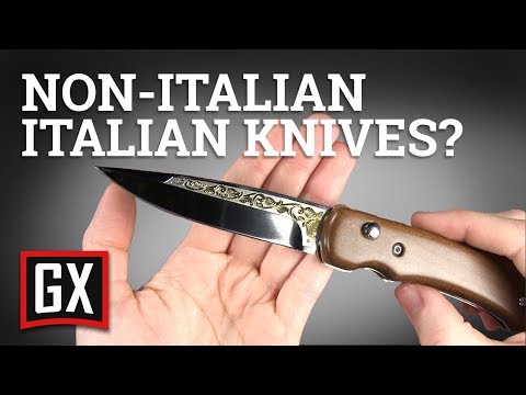 8" Medteh Russian Leverlock Dark Wood Stiletto Automatic Knife - Satin Plain