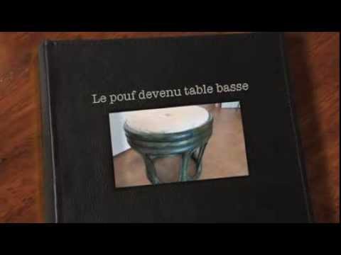 Astuce déco : Le pouf devenu table basse