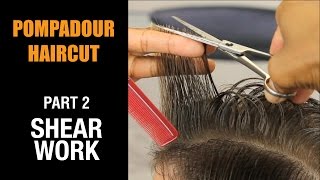 Youtube Thumbnail - Men’s Pompadour Haircut – Shear Work Part 2