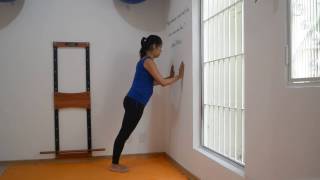 Flexão de Braço para Gestantes na Parede com Fortalecimento de Panturrilhas