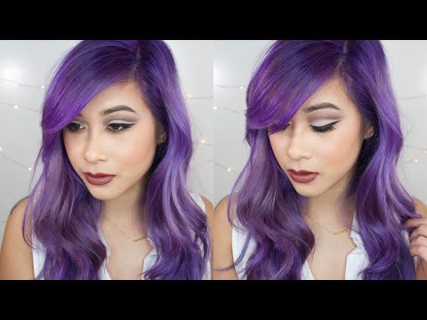 how to remove purple dye from hair