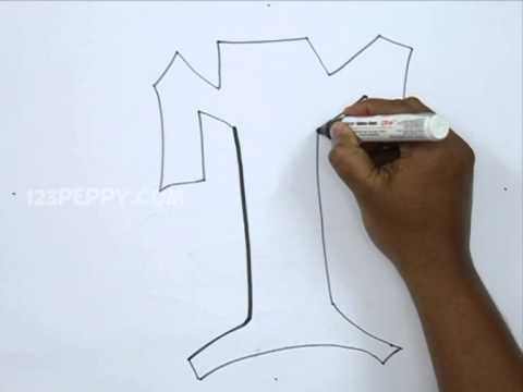 how to draw graffiti letter t