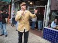 Doctor Popular, Yo-Yo dude, in front of Ritual Roasters, SF