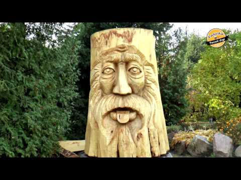 Pasieka Pszczeli Azyl – 7. Ozdobna rzeźba (barć) w pasiece