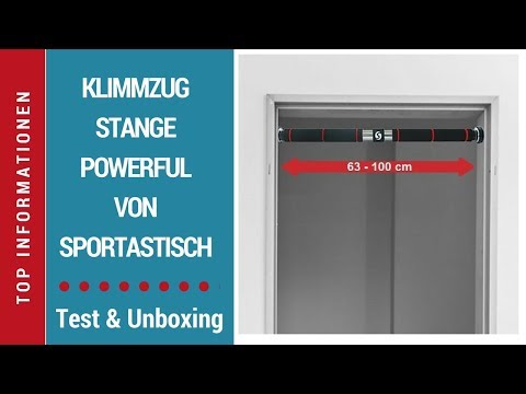► Unboxing- und Test-Video der Klimmzugstange „Powerful“ von Sportastisch auf Deutsch ☑