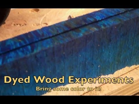 how to dye wood