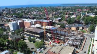 Time lapse of the new Jacobs School of Medicine and Biomedical Sciences building in downtown Buffalo is taking shape.