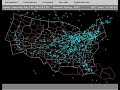 Air Traffic Control Flight Paths North America
