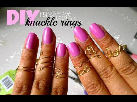 DIY Knuckle Rings! | itsnellylospe