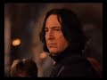 a prequel to the plight of the half-blood prince.

spoilers abound

i started making this before i read dh, but since my theory of 'dumbledore was cursed by ring' was correct and nothing else was contradicted, i decided to finish it. 

alrigt, here's the plot:

dumbledore has been cursed by the ring, and snape is asked to kill him because not only is he going to die anyways, but draco is out to kill him and dumbledore doesn't wish for the poor boy's soul to be split. 

meanwhile--narcissa [represented by gwyneth paltrow) is struggling with her husband's absence and his imprisonment in azkaban. she's tortured by memories of her husband and is feeling impossibly lonely when she gets an unexpected visitor: voldemort. he claims to have a task for her. narcissa is first hesitant, but remembers that he is her husband's lord. she agrees and finds out the task is to enter snape into an unbreakable oath to kill dumbledore if draco is unable (and voldemort knows he will be unable). he does so to ensure snape's loyalty.

narcissa goes, acting her part wonderfully, and tricking her sister to come along with her, to bind them.
 
of course, you know how the book goes. snape is already under dumbledore's orders and must agree. as he returns to school he is tortured by the idea of what he must do. he knows he will soon be forced to murder his greatest mentor. he begins to take it out on his students, because of the stress of knowing how this will soon effect himself, and even harry (memory of him crying). 

it goes to the argument between snape and dumbledore. snape is unsure if he can kill dd, but no good comes from the argument. snape has no choice. 

and the scene on top of the astronomy tower unfolds. snape still hesitates. he knows that as soon as he does this, the order will hate him and he will be trapped in a position he wants no part of. but dd reminds him of his vow, by saying one word: please... with a flash of memories reminding him of why he must (his loyalty to dumbledore, the lives of potter and malfoy, his vow to narcissa, and his mistake of ever becoming a death eater), he fulfills his vow and kills dumbledore.

he grabs draco and flees. harry pursues and they fight. harry calls him coward, and, in pain because of the loss and the choice he had to make, snape screams at him 