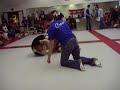 Grappling match quick choke