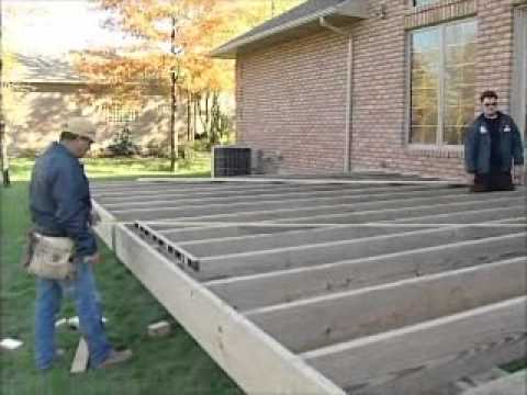 how to fasten a deck to a house