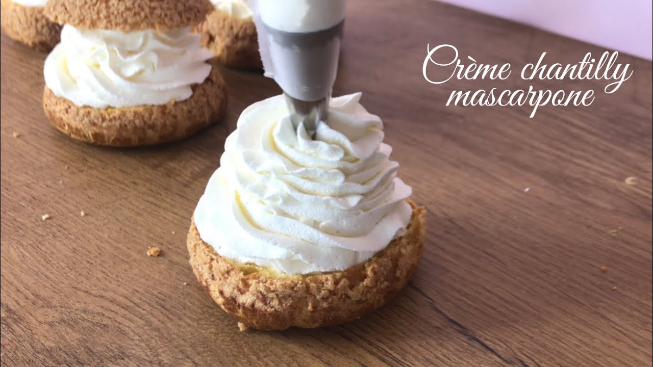 windbeutel dessert mit mascarpone und himbeeren