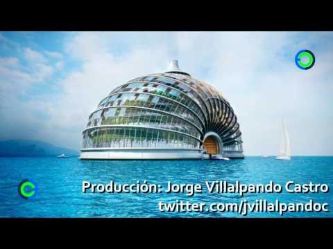 Diseñan hotel ecológico flotante que usaría energías renovables