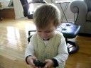 Lucas and Grandma on the phone Lucas and Grandma on the phone
