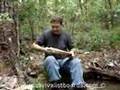 Eating an MRE on a recent camping trip