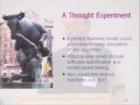 turing - Google Tech Talk June 8, 2009 ABSTRACT Presented by Yuri Gurevich. The Church-Turing thesis is one of the foundations of computer science. The thesis heralde...