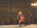 a music video i made use clips from uwa hardcore wrestlings first ever womens match that took place march 28 2008 between girl dynamite jennifer blake vs sara del ray.