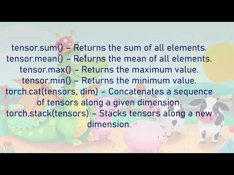 PyTorch Tensor Operations song & examples – Knowledge sparks