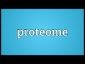 Video for proteome