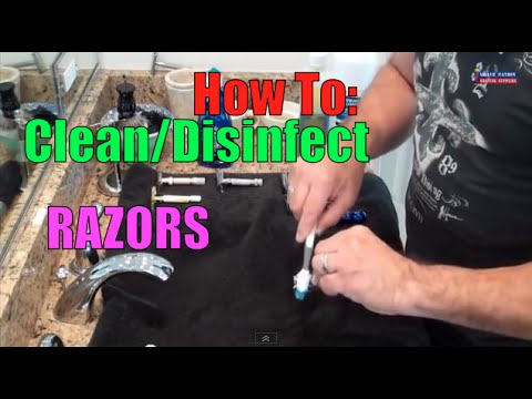 how to clean sink after shaving