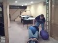 funny raming with exersize balls