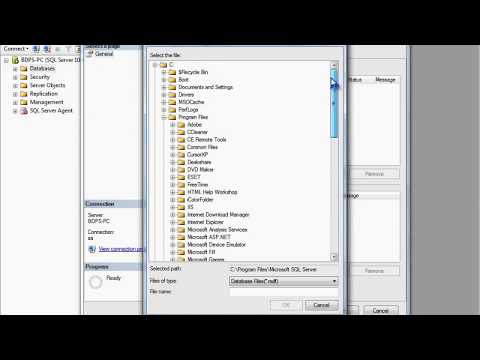 how to attach sql database in sql server 2012