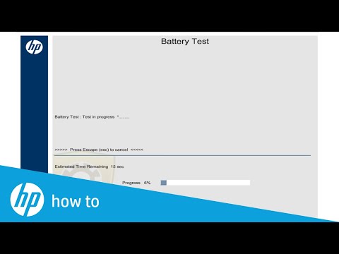 how to test hp battery