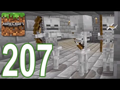 Minecraft: PE - Gameplay Walkthrough Part 207 - Escape The Skeleton Dungeon Part 2 (iOS, Android)