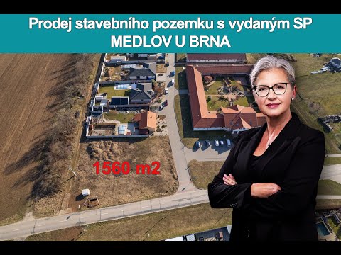 Video Prodej stavebních pozemků s vydaným SP na 2 RD/4BJ, 1560 m2, Medlov, Brno - venkov