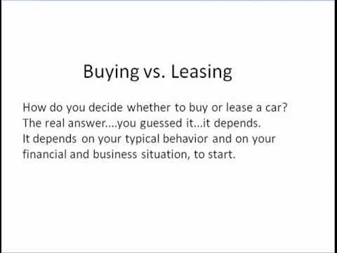 how to decide to buy or lease a car