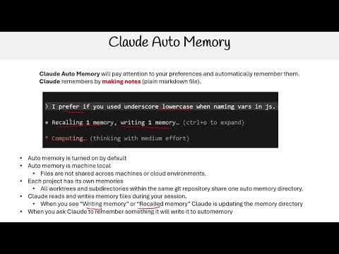 Claude Code Essentials - Claude Auto Memory
