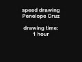 speed drawing penelope cruz