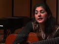 Lily Afshar short interview and playing guitar