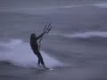 Windsurfing in Haifa, Bat Galim Beach, December 2007