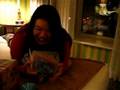 JozJozJoz opens her Christmas present