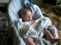 Baby Alexander Ranen playing peek a boo