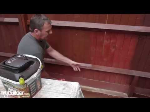 how to quickly paint a fence