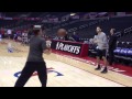 Spurs warm up for Game 3
