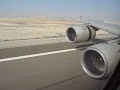 Etihad Airways Airbus A340-500 landing in Abu Dhabi Etihad Airways Airbus A340-500 landing in Abu Dhabi