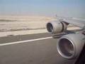 Etihad Airways Airbus A340-500 landing in Abu Dhabi